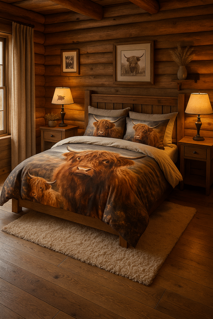 Best Highland Cow Bedding & Blankets photo of bedroom