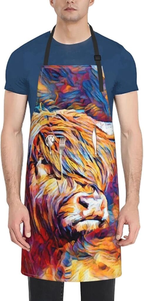 Highland Cow BBQ Apron