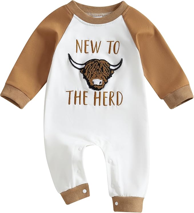 Highland Cow Baby Onesie