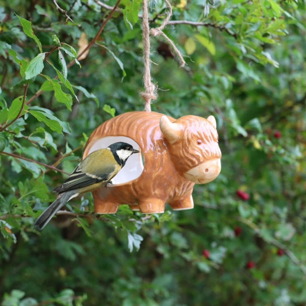 Highland Cow Bird Feeder