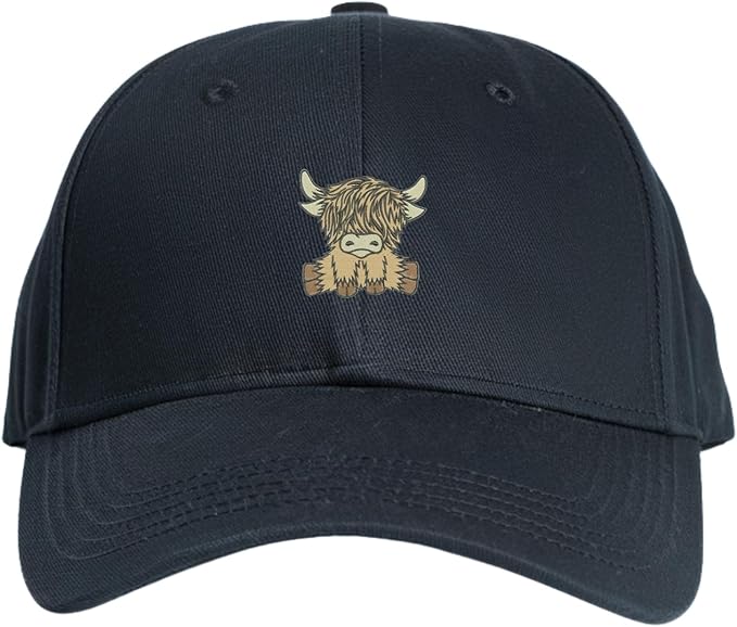 Highland Cow Embroidered Baseball Cap