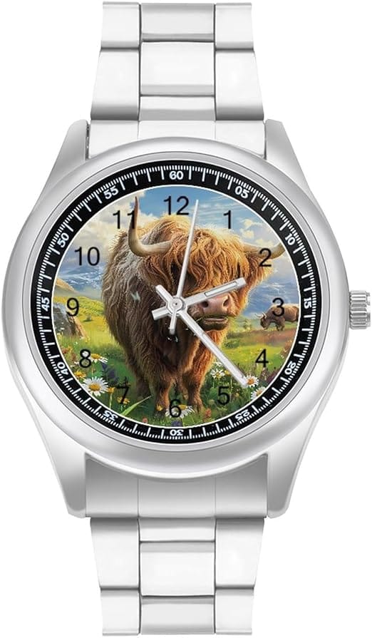 Highland Cow Mens Watch