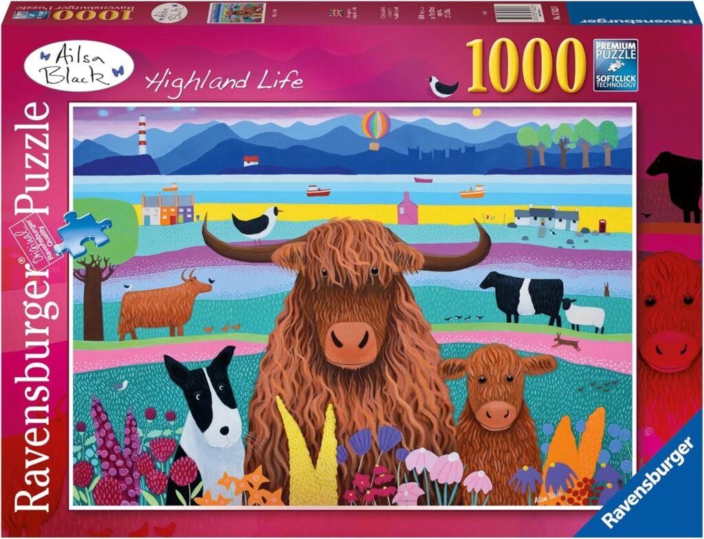 Highland Cow Puzzle for Kids