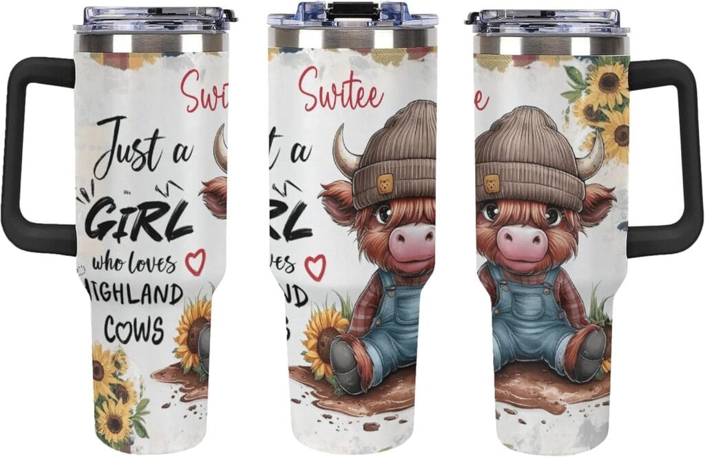 Highland Cow Tumbler (Hot & Cold) best highland cow gifts 2025