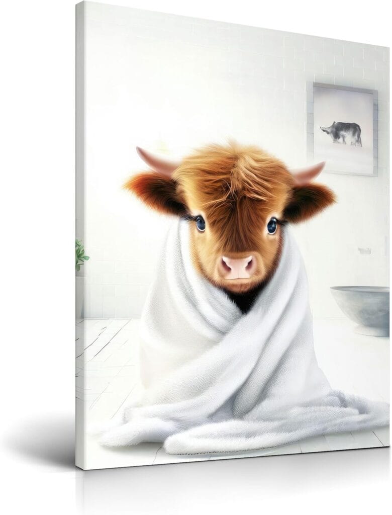 Highland Cow Wall Art cover