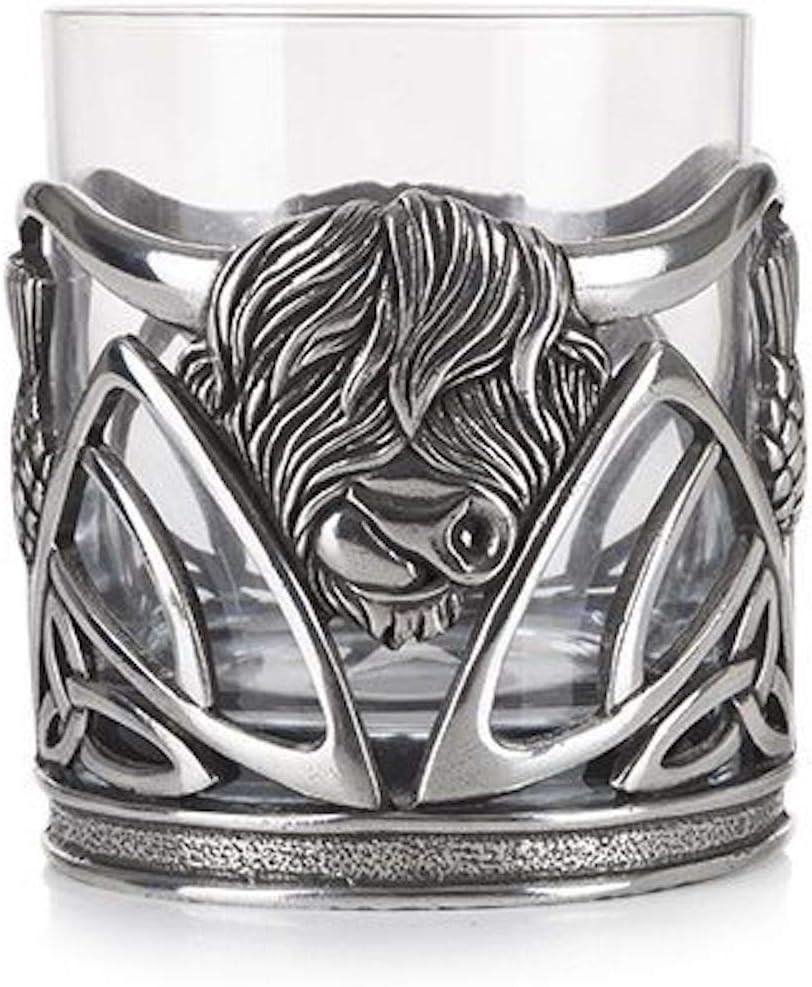 Highland Cow Whiskey Glass