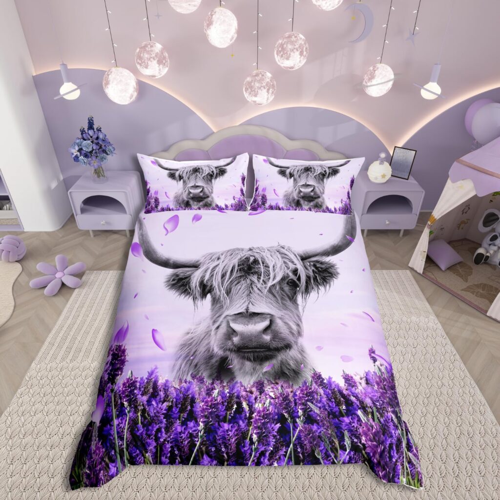 Kids’ Highland Cow Bedding Set