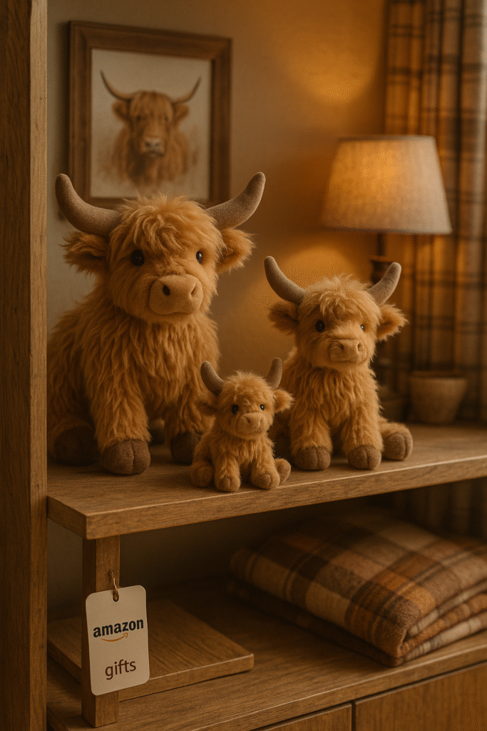 Soft plush Highland cow toys in different sizes