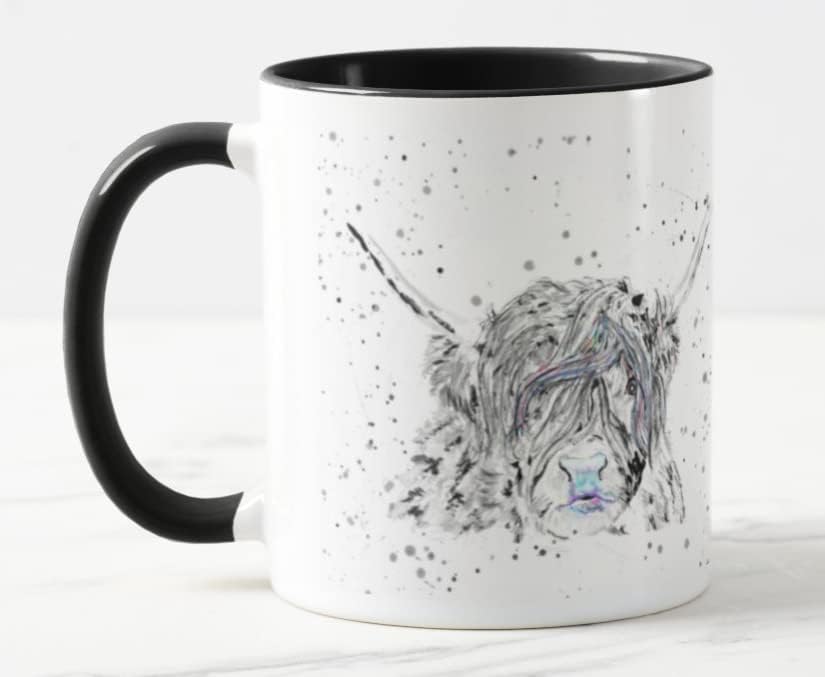 Simple Black & White Line Art Mug